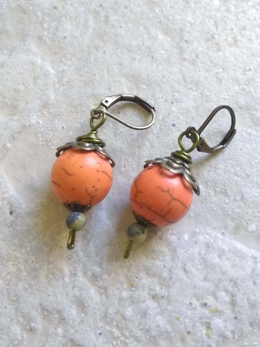 Halloween, ThanksGiving, Pumpkin Patch Earrings - Handmade + Whimsical + Fun!